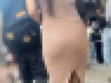 素人女たちのワンピース越しエロ尻を堪能！美ボディとケツを突き出してパンティラインで♂を誘惑!